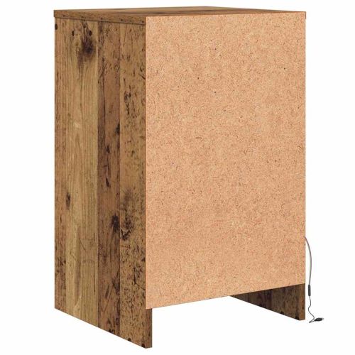 LED нощно шкафче Старо дърво 38 x 34 x 61 см