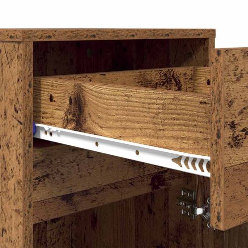 LED нощно шкафче Старо дърво 38 x 34 x 61 см