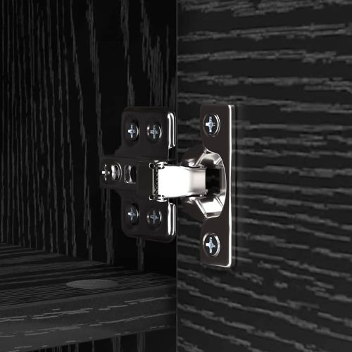 Стенен закачалка за палта с рафт Черния дъб 50 x 20 x 30 см