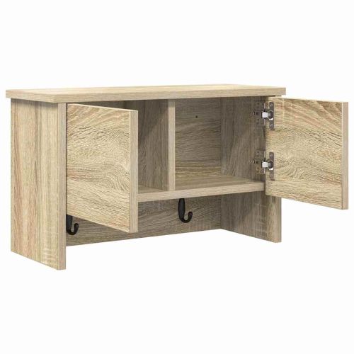Стенен закачалка за палта с рафт Сонома дъб 50 x 20 x 30 см