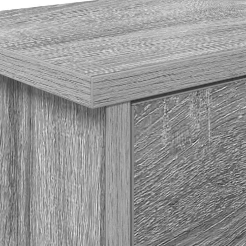 Стенен закачалка за палта с рафт Сив Сонома 50 x 20 x 30 см