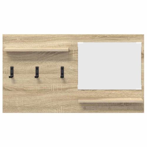 Стенен закачалка за палта с рафт Сонома дъб 90 x 10 x 50 см