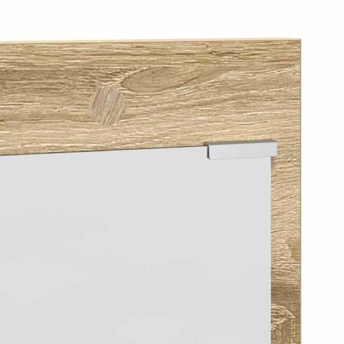 Стенен закачалка за палта с рафт Сонома дъб 90 x 10 x 50 см
