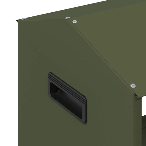 Тръба за хранене на добитък Маслиненозелено 79 x 35 x 62 см