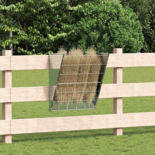 Висяща хранилка за сено Сребрист 61 x 33 x 66 см