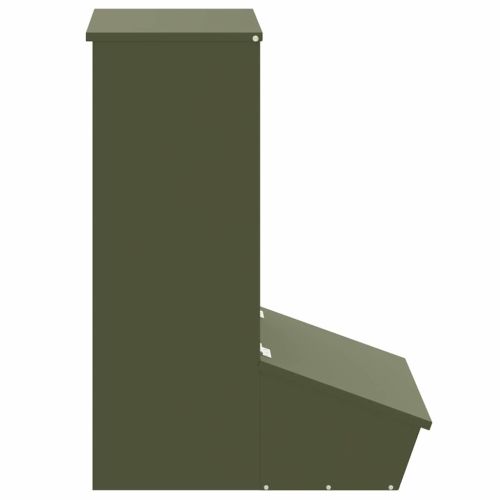 Фидер за свине Маслинено зелено 55 x 38 x 76 см