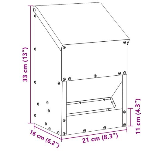 Кокошарник Маслинено зелено 21 x 16 x 33 см