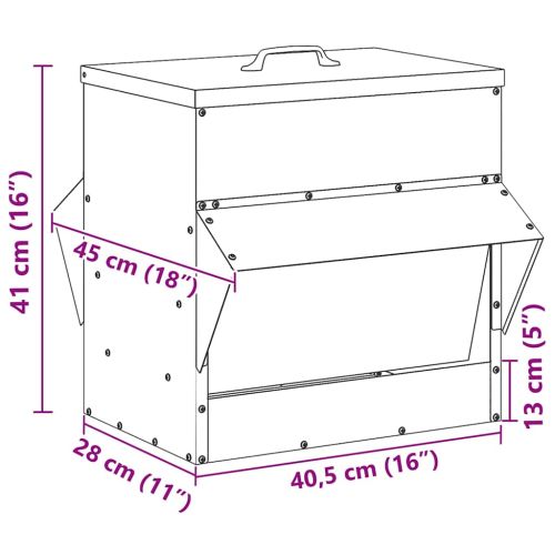 Кокошарник Черно 40,5 х 45 х 41 см 20 kg