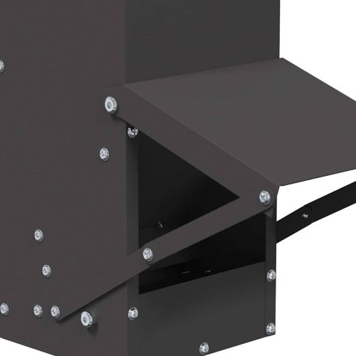 Кокошарник Черно 13 x 12 x 51 см Студено валцована стомана