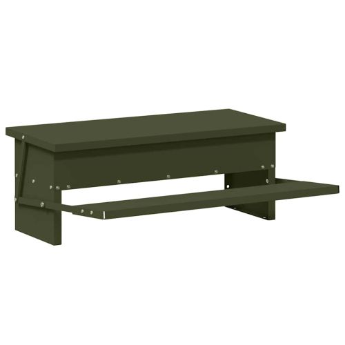 Кокошка Т ределна хранилка Маслинено зелено 48,5 x 39,5 x 19 см