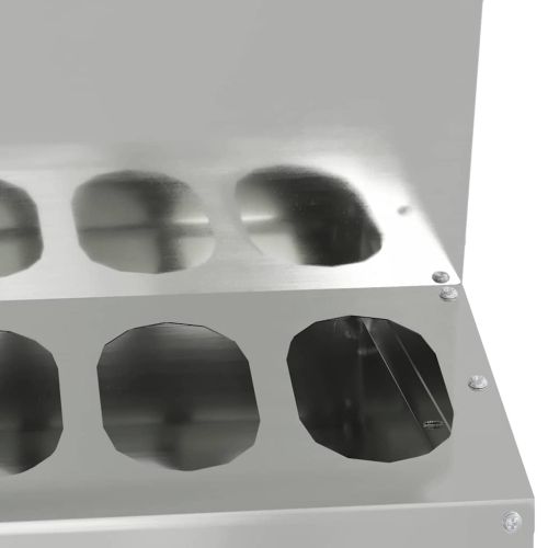 Кокошарник Сребрист 40 x 40 x 45 cm Галванизирана стомана