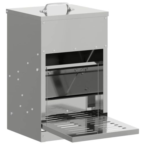 Кокошка Т ределна хранилка Сребрист 25 x 42 x 40 см