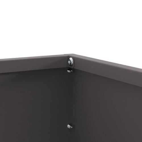 Ограда за трева Черно 60 x 60 x 13 см Стомана