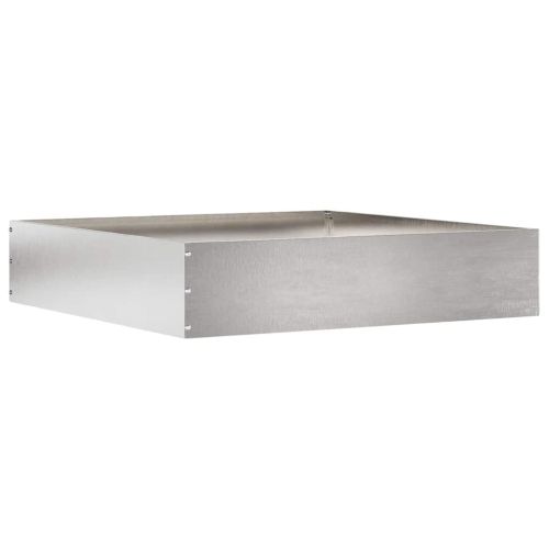 Ограда за трева Сребрист 60 x 60 x 13 см Неръждаема стомана