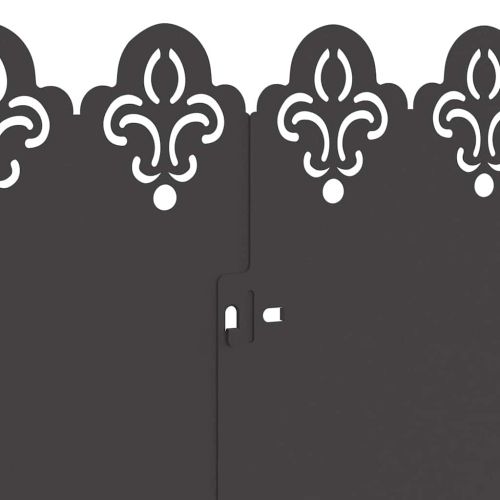 Ограничители за тревни площи 30 pcs Черно 103 x 0,05 x 22 см