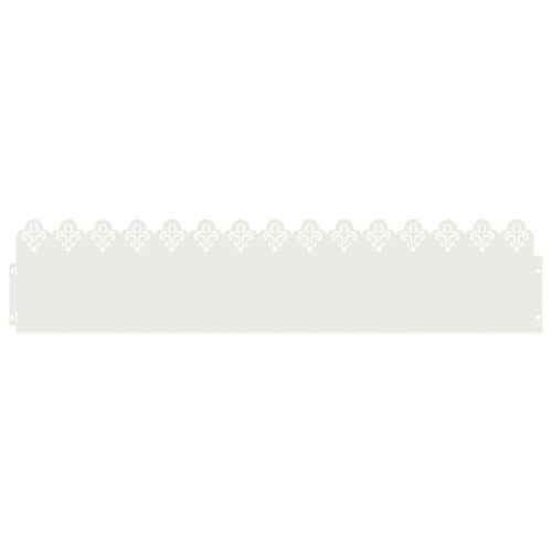 Ограничители за тревни площи 20 pcs Бяло 103 x 0,05 x 22 см