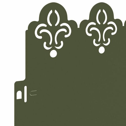 Ограничители за тревни площи 10 pcs Маслинено зелено