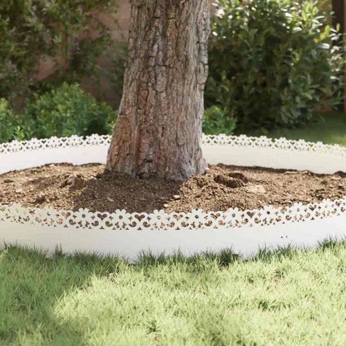 Ограничители за тревни площи 30 pcs Бяло 103 x 0,05 x 22 см