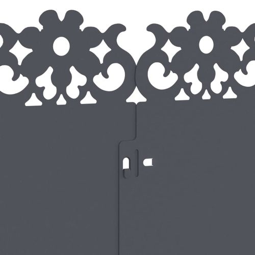 Ограничители за тревни площи 10 pcs Антрацит 103 x 0,05 x 22 см