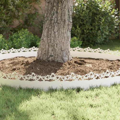 Ограничители за тревни площи 30 pcs Бяло 103 x 0,05 x 22 см