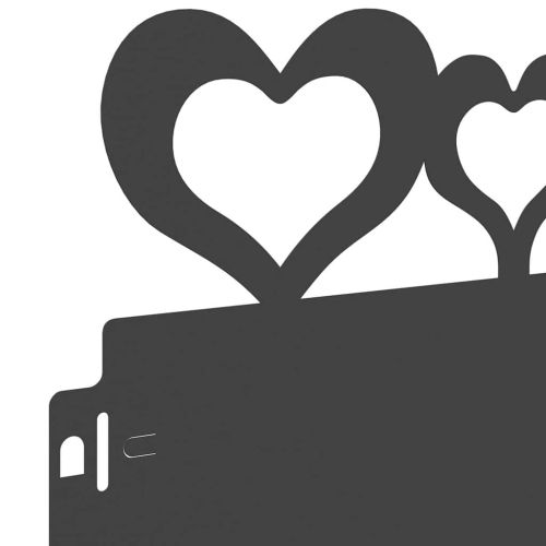 Ограничители за тревни площи 30 pcs Черно 103 x 0,05 x 22 см