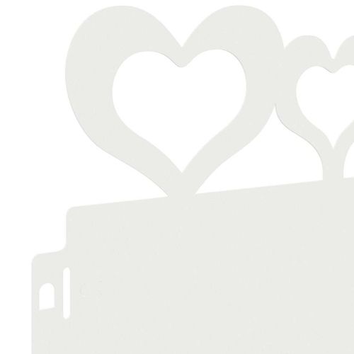 Ограничители за тревни площи 10 pcs Бяло 103 x 0,05 x 22 см