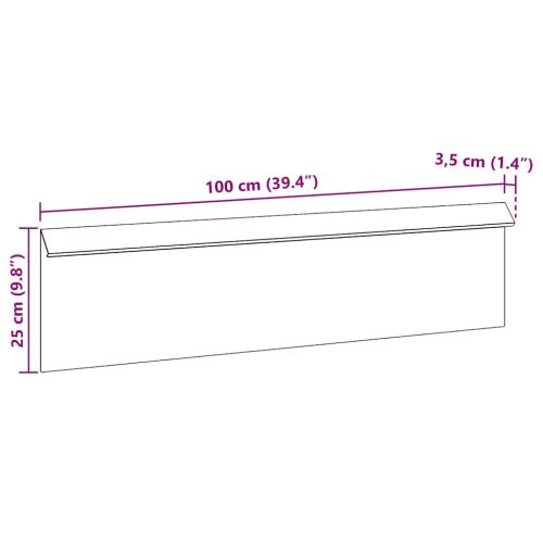 Оградка за охлюви 100 x 3,5 x 25 см Поцинкована стомана