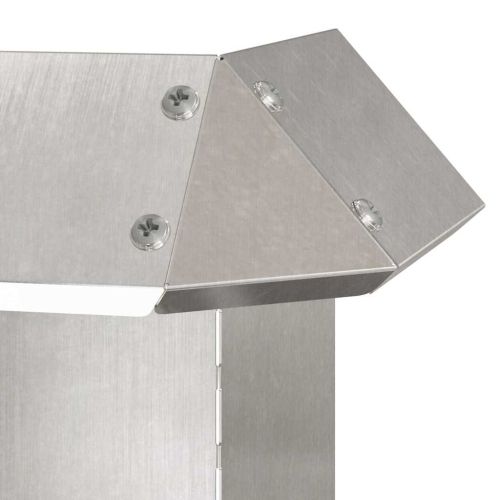 Оградка за охлюви 4 pcs Сребрист 13,5 x 13,5 x 25 см