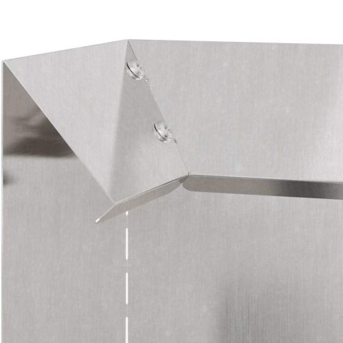 Оградка за охлюви Сребрист 10 x 10 x 25 см Неръждаема стомана