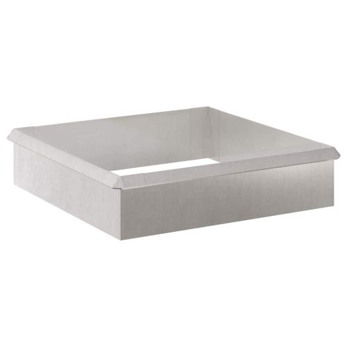 Огради за охлюви 8 pcs Сребрист Неръждаема стомана