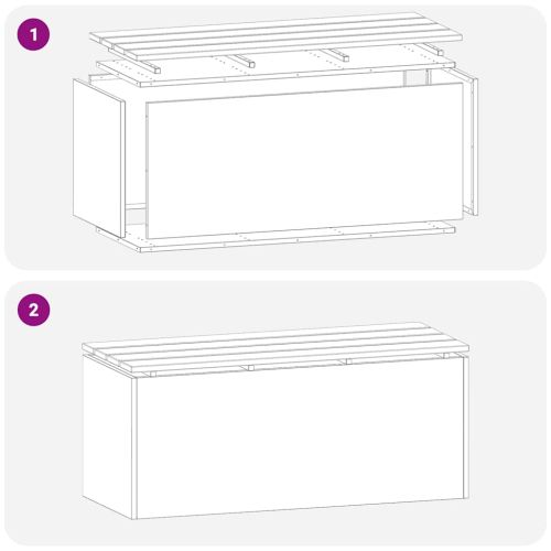 Градинска пейка Бяло 100 x 40 x 43 см Стомана