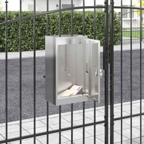 Пощенска кутия Сребрист 30 x 20 x 55 см Неръждаема стомана