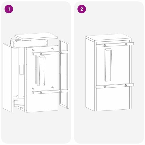 Пощенска кутия Ръждясало 30 x 20 x 55 см Патинираща стомана