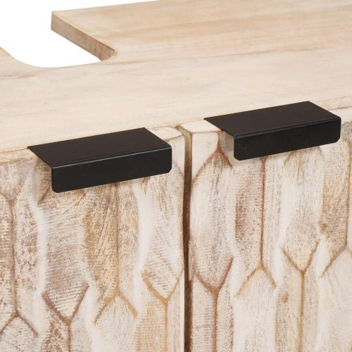 Комплекти за баня Финал на бяло измиване Солидно мангово дърво