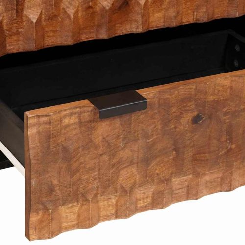 Служебен шкаф 2 pcs Финал на кафяво акацие 60 x 33 x 75 cm