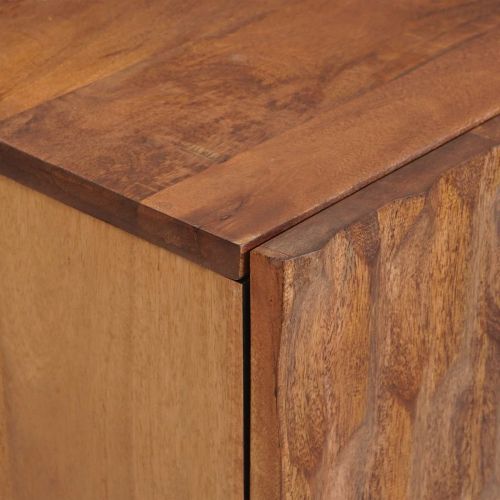 Комплекти за баня 3 pcs Кафяво акацие Солидно мангово дърво