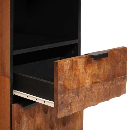 Комплекти за баня 4 pcs Кафяво акацие Солидно мангово дърво