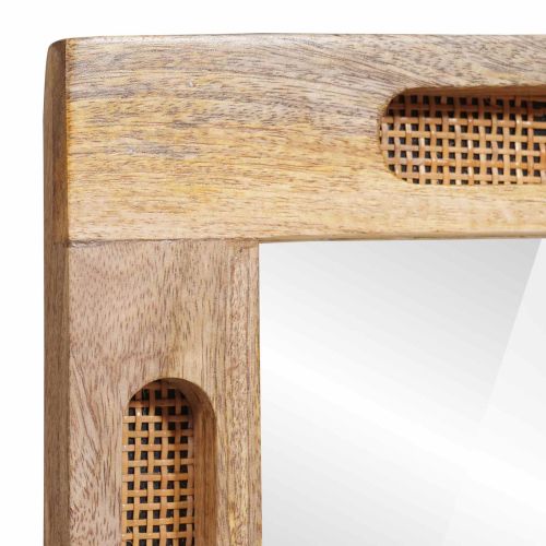 Комплекти за баня с врата 2 pcs Кафяво Солидно мангово дърво