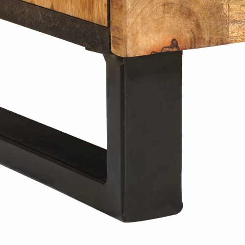 Комплекти за баня с врата 2 pcs Кафяво Солидно мангово дърво