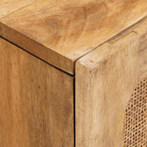 Комплекти за баня с рафт 3 pcs Естествен Солидно мангово дърво