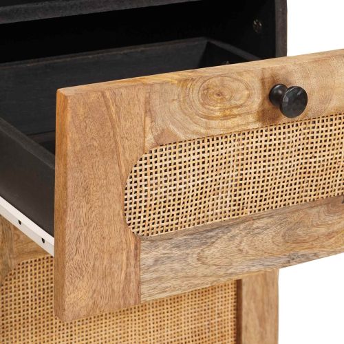 Комплекти за баня с рафт 3 pcs Естествен Солидно мангово дърво