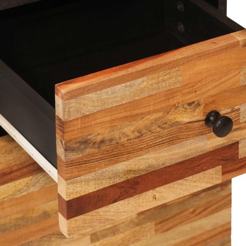 Комплекти за баня с рафт 5 pcs Естествен Солидно мангово дърво