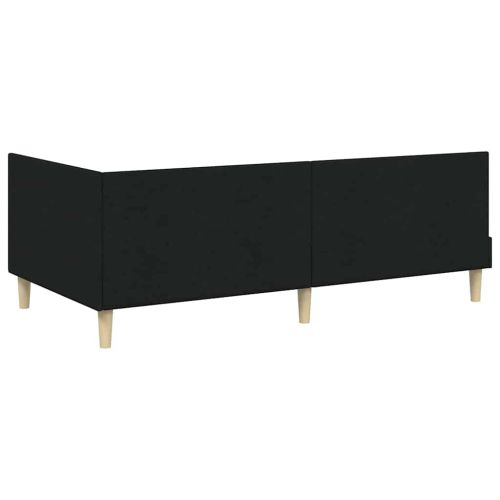 Ъглова рамка за легло с матрак Друг 2 pcs Зелен текстил
