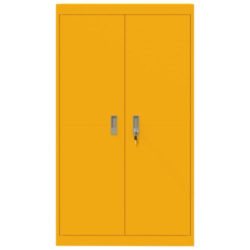 Шкаф за съхранение Горчично жълто 80 x 40 x 140 см Стомана