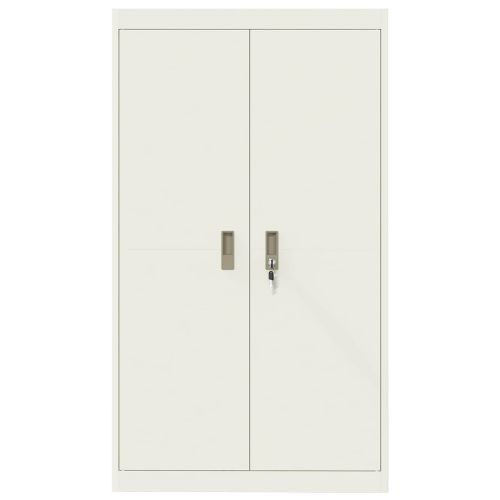 Шкаф за съхранение Бял 80 x 40 x 140 см Стомана