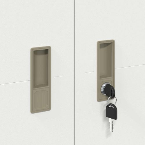 Шкаф за съхранение Бял 80 x 40 x 140 см Стомана