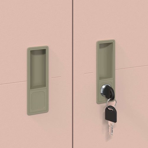 Шкаф за съхранение Розово 60 x 40 x 180 см Стомана