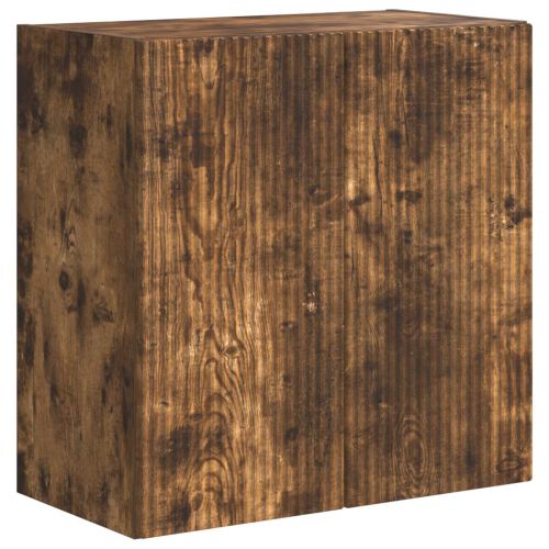 Комплект за стена на телевизор 6 pcs Димян дъб