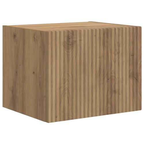 Комплект за стена на телевизор Монтиране на стена 6 pcs Дъб