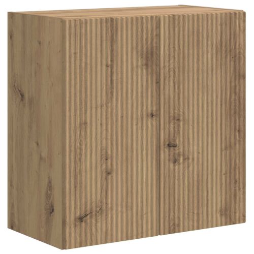 Комплект за стена на телевизор Монтиране на стена 6 pcs Дъб